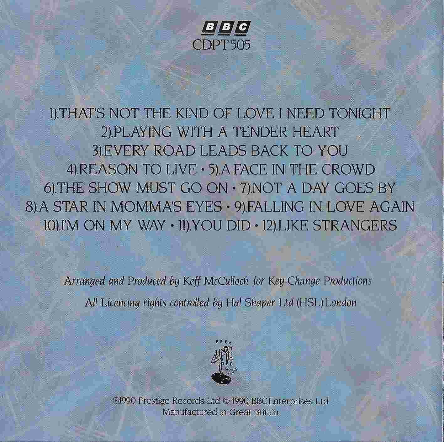 Middle of cover of CDPT 505